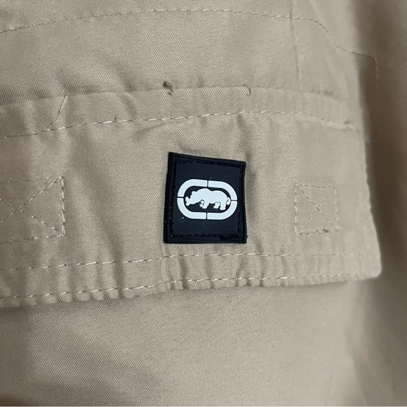 Ecko Unltd. Shorts Mens 38 Khaki Ripstop Cargo Baggy Outdoors Casual Y2k Pocket - Picture 11 of 12